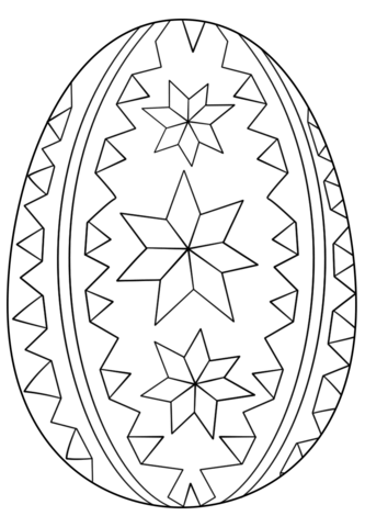 Ornate Easter Egg Coloring Page